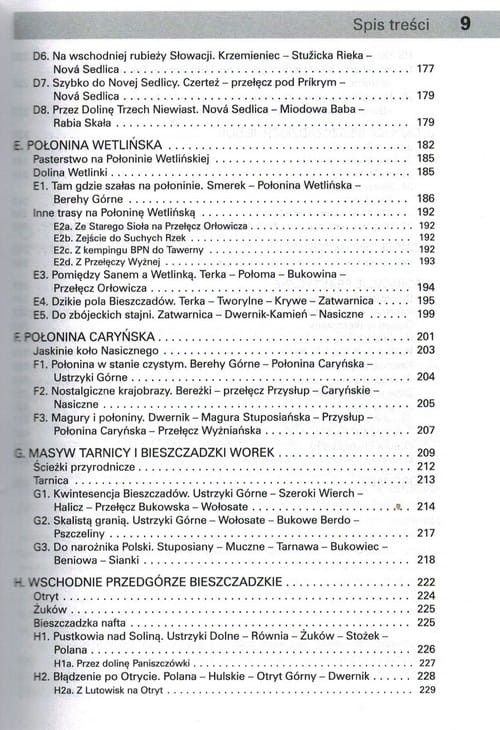 Bieszczady. Przewodnik dla prawdziwego turysty wydawnictwa Rewasz. Spis treści 3