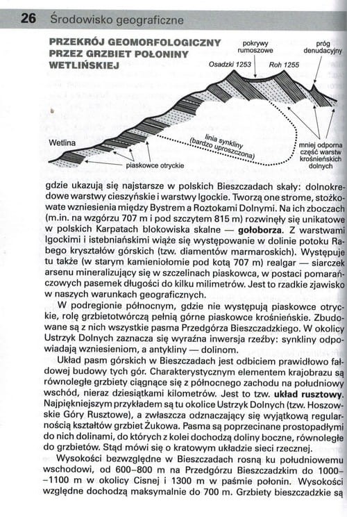 Bieszczady. Przewodnik dla prawdziwego turysty wydawnictwa Rewasz. Przykładowa strona 1