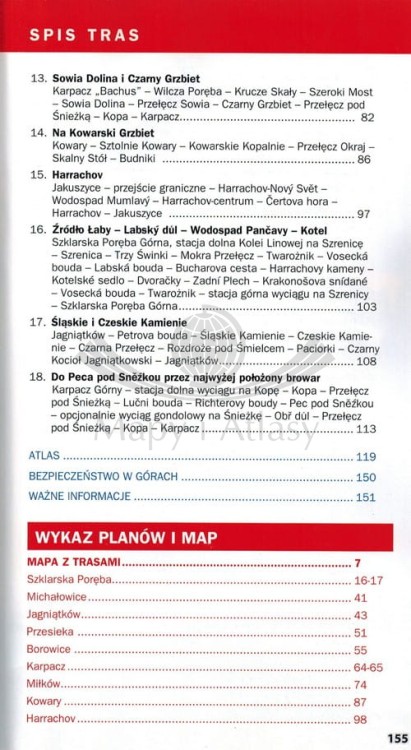 Karkonosze. Ilustrowany przewodnik z mapami wydawnictwa Galileos. Spis treści 2