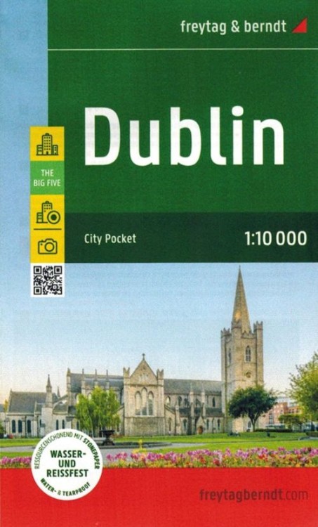 Dublin 1:10 000. Wodoodporna mapa / Plan miasta wydawnictwa Freytag & Berndt. Okładka