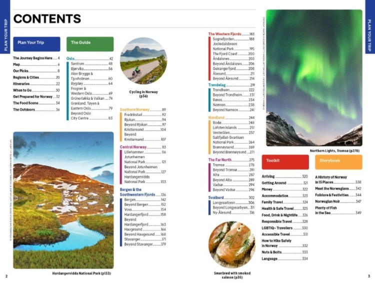 Norwegia / Norway. Przewodnik wydawnictwa Lonely Planet. Spis treści