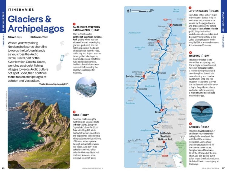 Norwegia / Norway. Przewodnik wydawnictwa Lonely Planet. Przykładowe strony 2