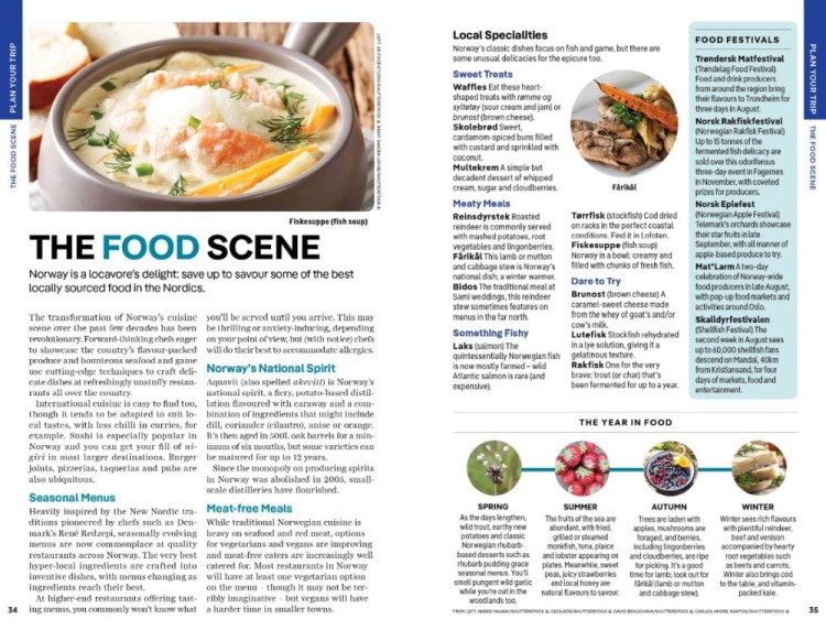 Norwegia / Norway. Przewodnik wydawnictwa Lonely Planet. Przykładowe strony 4