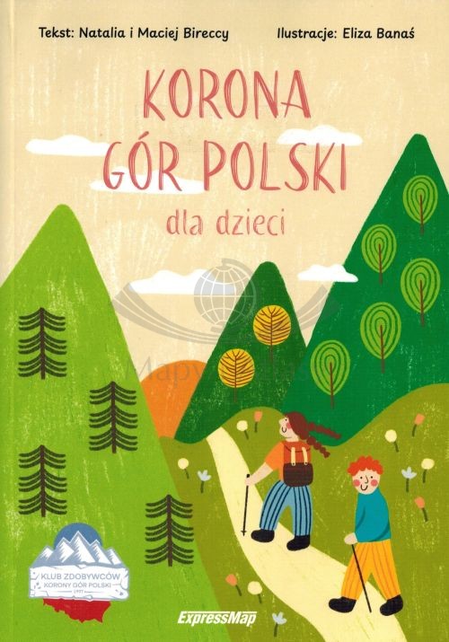 Korona Gór Polski. Przewodnik dla dzieci wydawnictwa ExpressMap. Okładka