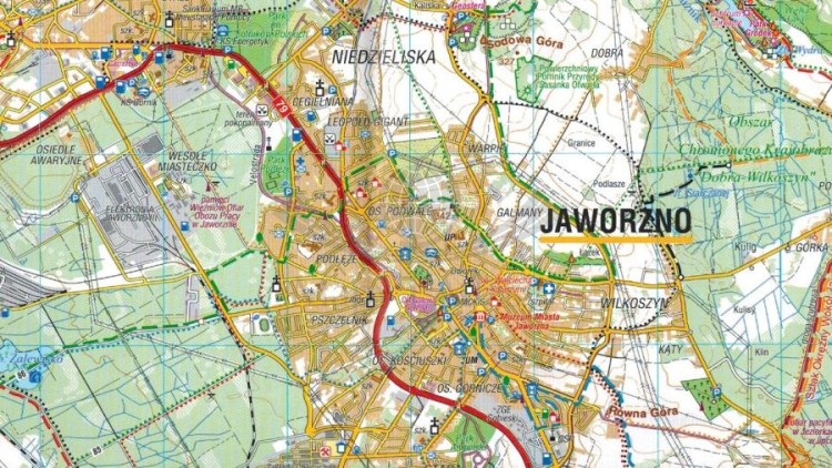 Jura Południowa, Dolina Wisły 1:50 000. Mapa turystyczna wydawnictwa Compass. Fragment 1