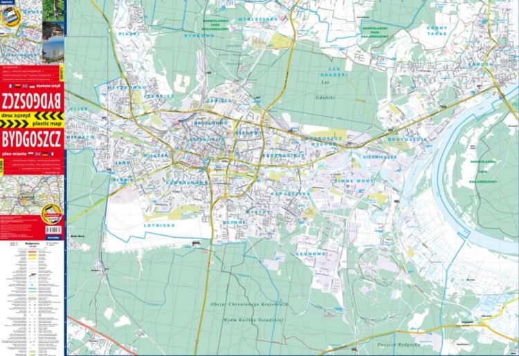 Bydgoszcz 1:20 000. Foliowana mapa / Plan miasta wydawnictwa ExpressMap. Strona pierwsza