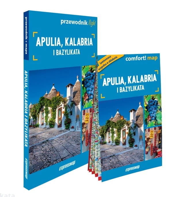 Apulia, Kalabria i Bazylikata. Przewodnik light + laminowana mapa wydawnictwa ExpressMap. Okładka