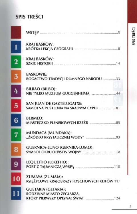 Kraj Basków. Przewodnik wydawnictwa Rewasz. Spis treści 1