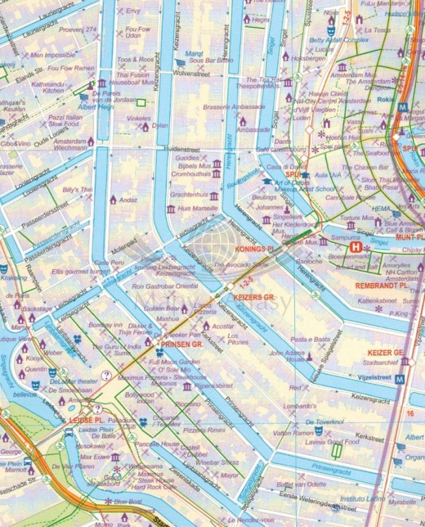 CCI20240624_0003.Amsterdam i Holandia. Wodoodporna mapa samochodowo-turystyczna wydawnictwa ITMB. Fragment 1