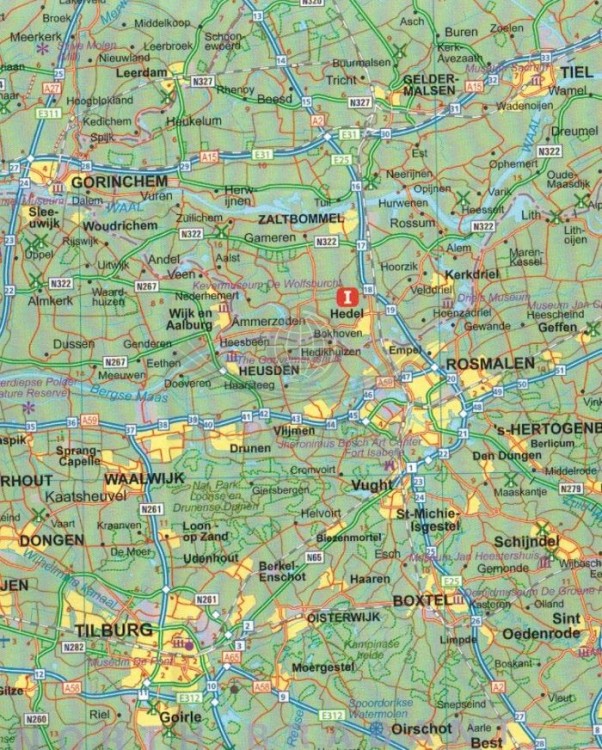 CCI20240624_0003.Amsterdam i Holandia. Wodoodporna mapa samochodowo-turystyczna wydawnictwa ITMB. Fragment 2