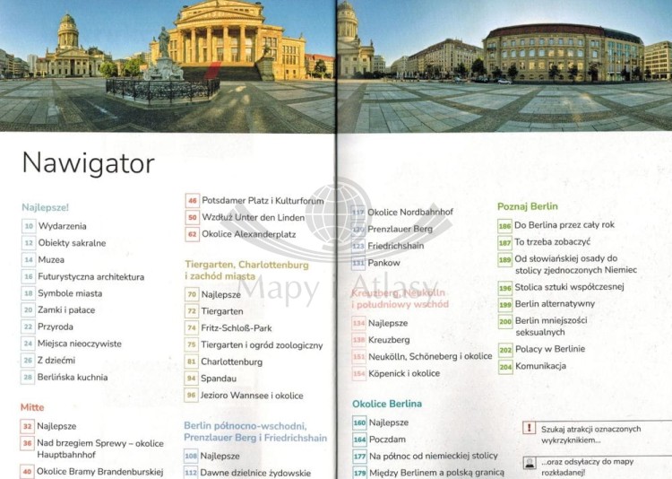 Berlin. Inspirator Podróżniczy. Przewodnik + mapa wydawnictwa Pascal. Spis treści