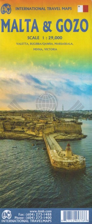 Malta i Gozo 1:30 000. Mapa samochodowo-turystyczna wydawnictwa ITMB. Okładka