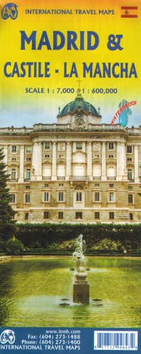 Madryt, Kastylia - La Mancha. Wodoodporna mapa / plan miasta wydawnictwa ITMB. Okładka