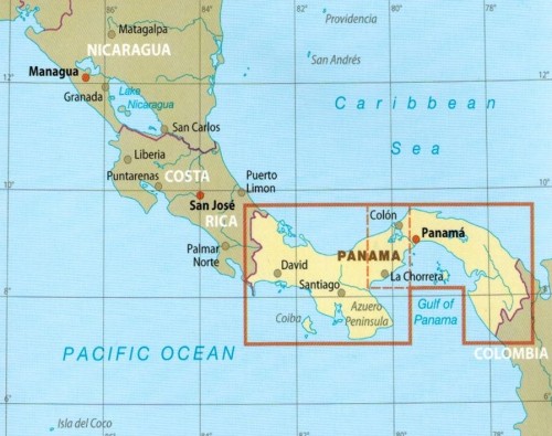 Panama 1:400 000. Wodoodporna mapa samochodowo-turystyczna wydawnictwa Reise Know-How. Zasięg