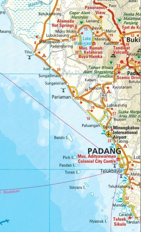 Sumatra, Indonezja 1:1 100 000. Wodoodporna mapa samochodowo-turystyczna wydawnictwa Reise Know-How. Fragment 4