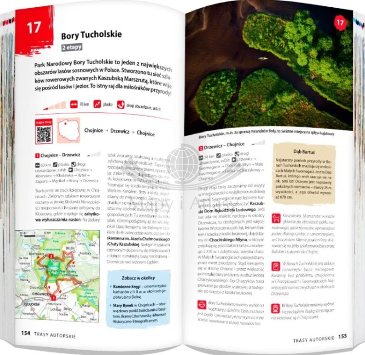 Trasy rowerowe dla każdego 2 w 1. Przewodnik + laminowana mapa wydawnictwa ExpressMap. Przykładowe strony 3