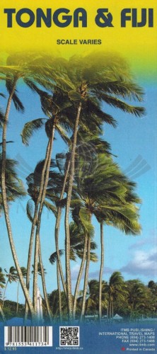 Fidżi (Fiji), Tonga. Mapa samochodowa wydawnictwa ITMB. Okładka