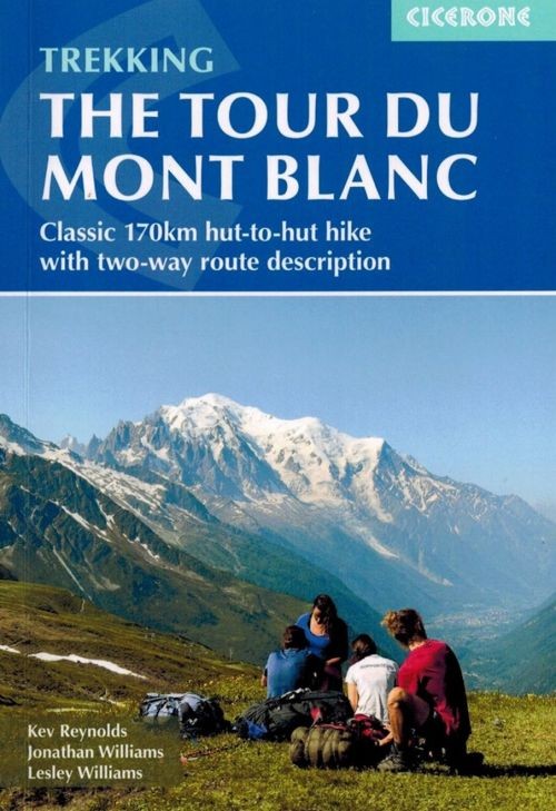 The tour du Mont Blanc. Przewodnik trekkingowy wydawnictwa Cicerone. Okładka