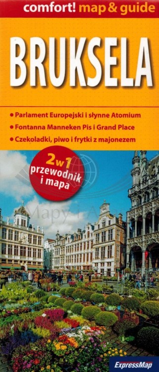 Bruksela. Laminowana mapa / Plan miasta + Miniprzewodnik wydawnictwa ExpressMap. Okładka