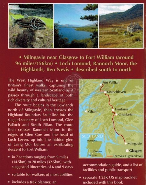 Szkocja: West Highland Way. Przewodnik turystyczny wydawnictwa Cicerone. Okładka - tył