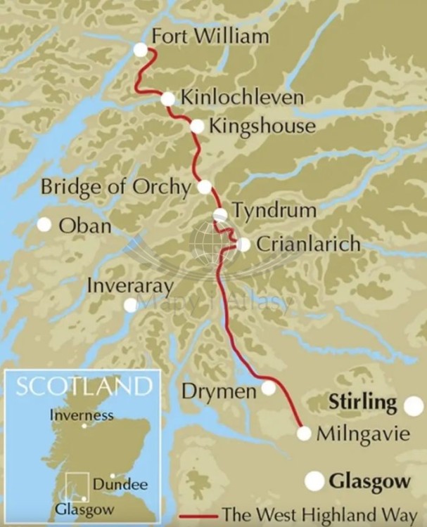 Szkocja: West Highland Way. Przewodnik turystyczny wydawnictwa Cicerone. Zasięg