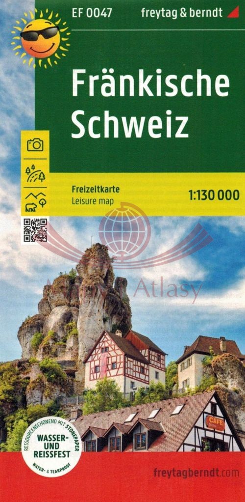 Frankische Schweiz / Szwajcaria Frankońska. Wodoodporna mapa turystyczna EF 0047. Freytag & Berndt