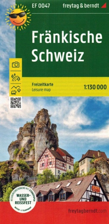 Frankische Schweiz / Szwajcaria Frankońska. Wodoodporna mapa turystyczna EF 0047 wydawnictwa Freytag & Berndt. Okładka