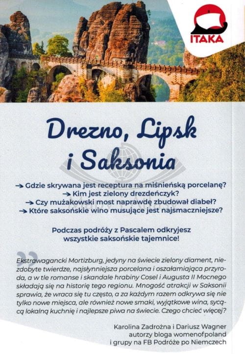 Drezno, Lipsk i Saksonia. Przewodnik Lajt wydawnictwa Pascal. Okładka - tył