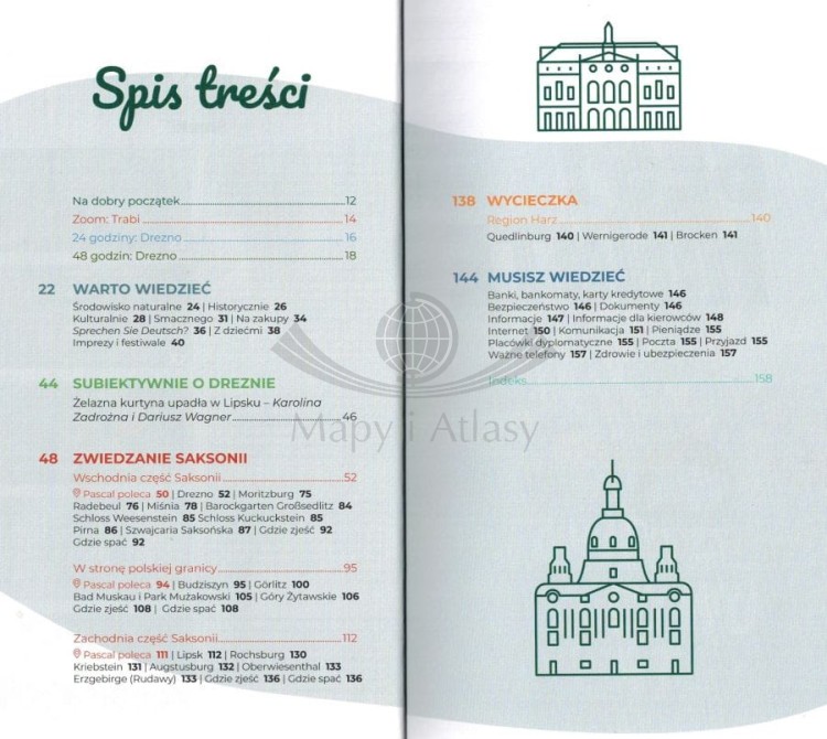 Drezno, Lipsk i Saksonia. Przewodnik Lajt wydawnictwa Pascal. Spis treści