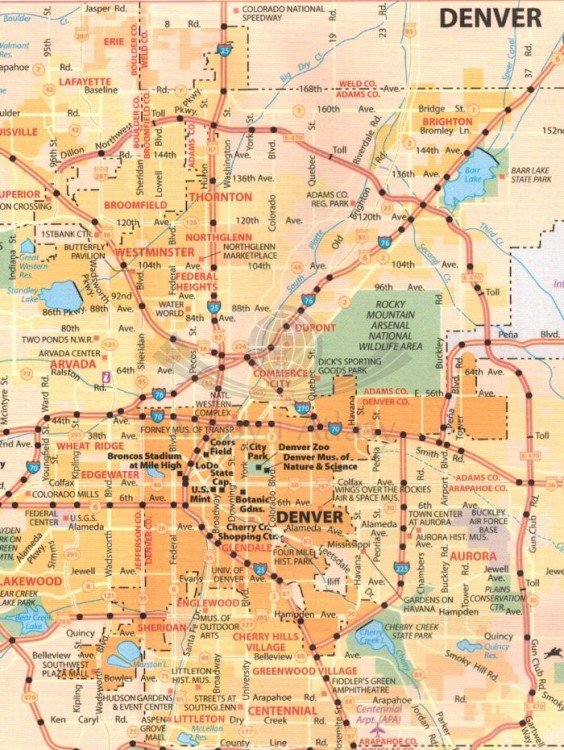 Arizona. Kolorado. Nowy Meksyk. Utah. Mapa samochodowa 175 wydawnictwa Michelin. Fragment 3