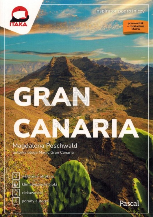 Gran Canaria. Inspirator Podróżniczy. Przewodnik + mapa wydawnictwa Pascal. Okładka