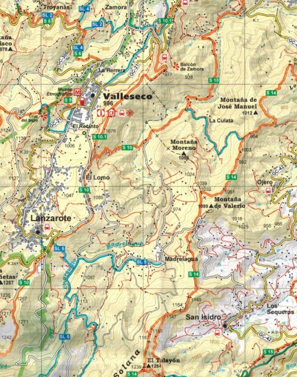 Gran Canaria 1:25 000. Zestaw pięciu map turystycznych wydawnictwa Editorial Alpina. Mapa 5 - fragment 2