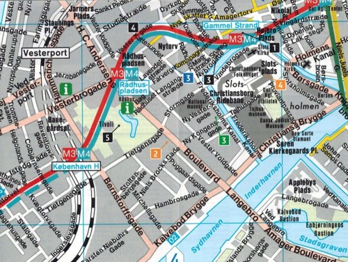 Kopenhaga 1:10 000. Wodoodporna mapa / Plan miasta wydawnictwa Freytag & Berndt. Fragment 1
