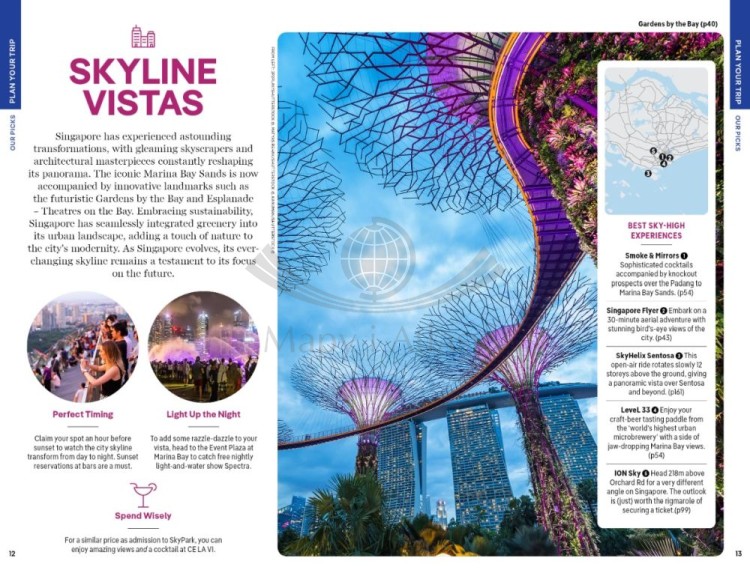 Singapur / Singapore. Przewodnik wydawnictwa Lonely Planet. Przykładowe strony 1