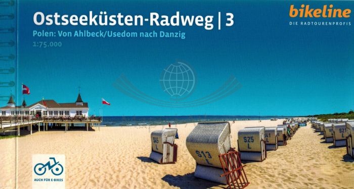 Wybrzeże Bałtyku z Ahlbecku do Gdańska. Atlas rowerowy z przewodnikiem /3/ wydawnictwa Verlag Esterbauer. Okładka