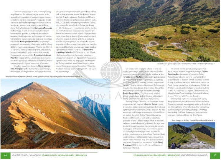 Tatry Polskie i Słowackie. Atlas. Barbara i Marek Zygmańscy wydawnictwa SBM. Przykładowe strony 1
