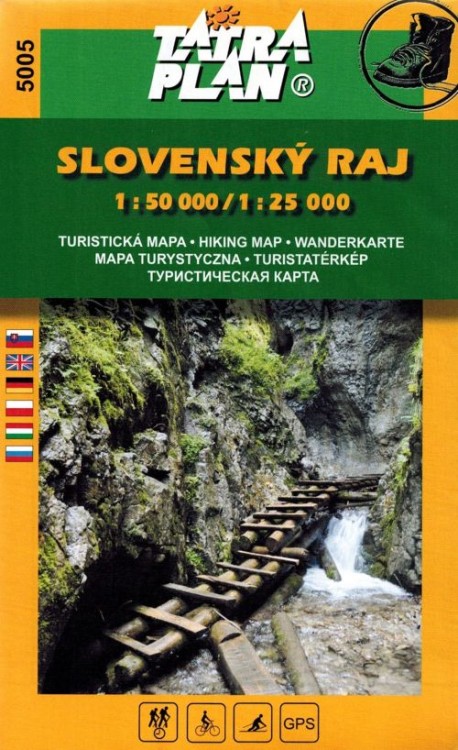 Słowacki Raj 1:50 000/1:25 000. Mapa turystyczna 5005 wydawnictwa Tatra Plan. Okładka
