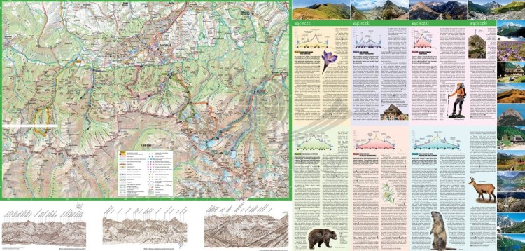 Tatry i Zakopane. Laminowana mapa turystyczna + Miniprzewodnik wydawnictwa ExpressMap. Strona druga