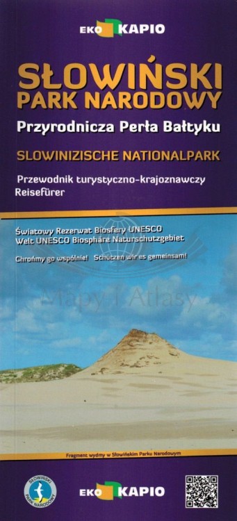 Słowiński Park Narodowy. Ilustrowany przewodnik z mapami wydawnictwa Eko-Kapio. Okładka