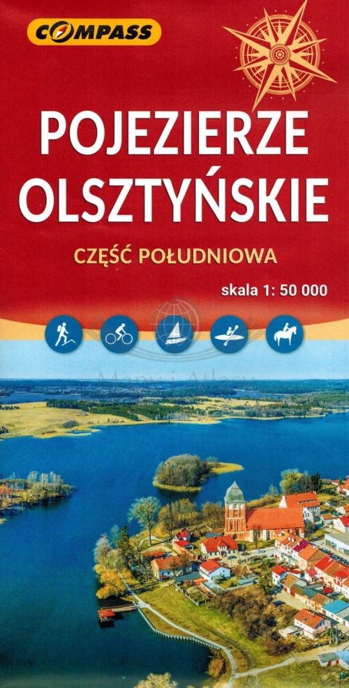 Pojezierze Olsztyńskie - część południowa 1:50 000. Mapa turystyczna. Compass