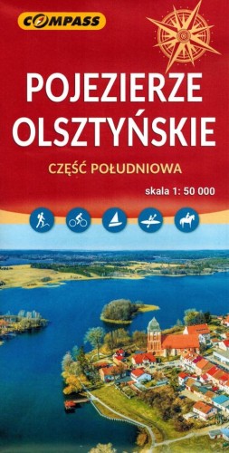Pojezierze Olsztyńskie - część południowa. Mapa turystyczna wydawnictwa Compass. Okładka