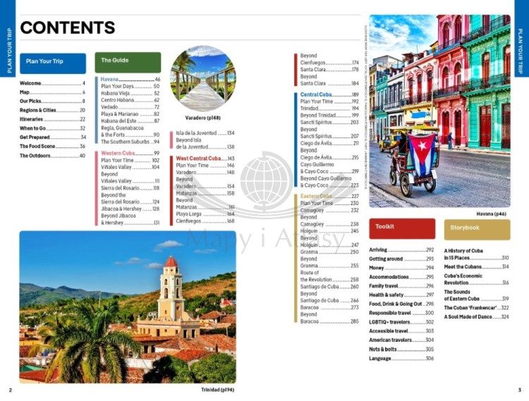 Kuba / Cuba. Przewodnik wydawnictwa Lonely Planet. Spis treści