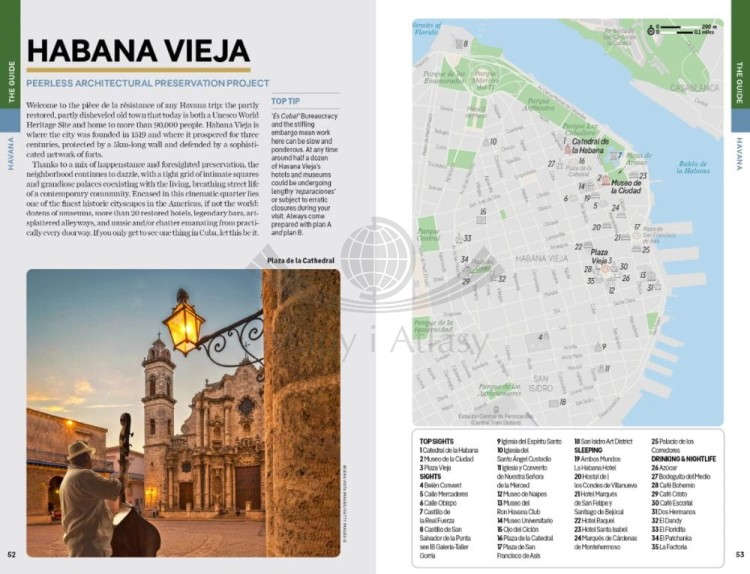 Kuba / Cuba. Przewodnik wydawnictwa Lonely Planet. Przykładowe strony 6