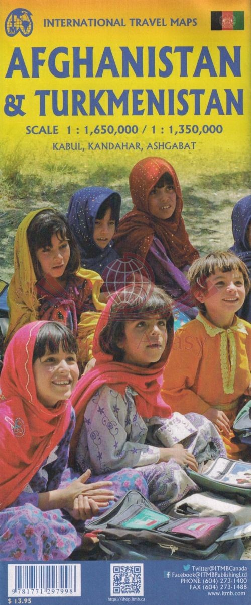 Turkmenistan i Afganistan. Mapa samochodowo-turystyczna. ITMB