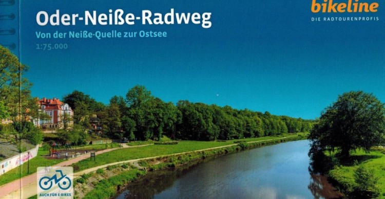 Trasa Odra-Nysa: od źródeł Nysy do Morza Bałtyckiego. Atlas rowerowy wydawnictwa Verlag Esterbauer. Okładka