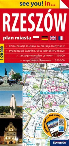 Rzeszów 1:20 000. Mapa / Plan miasta wydawnictwa ExpressMap. Okładka