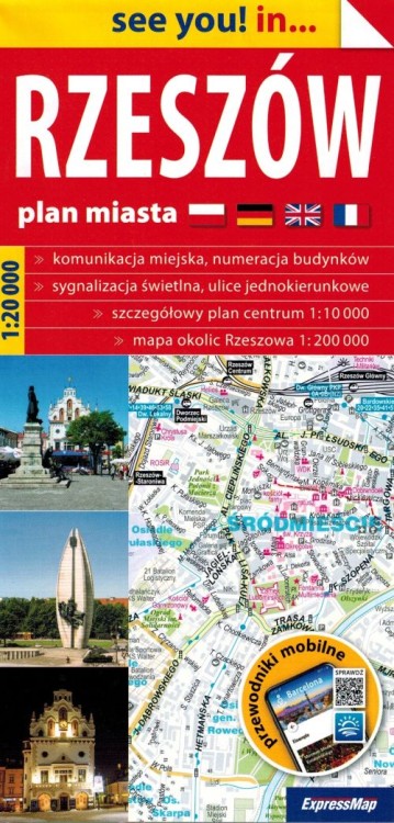 Rzeszów 1:20 000. Mapa / Plan miasta wydawnictwa ExpressMap. Okładka