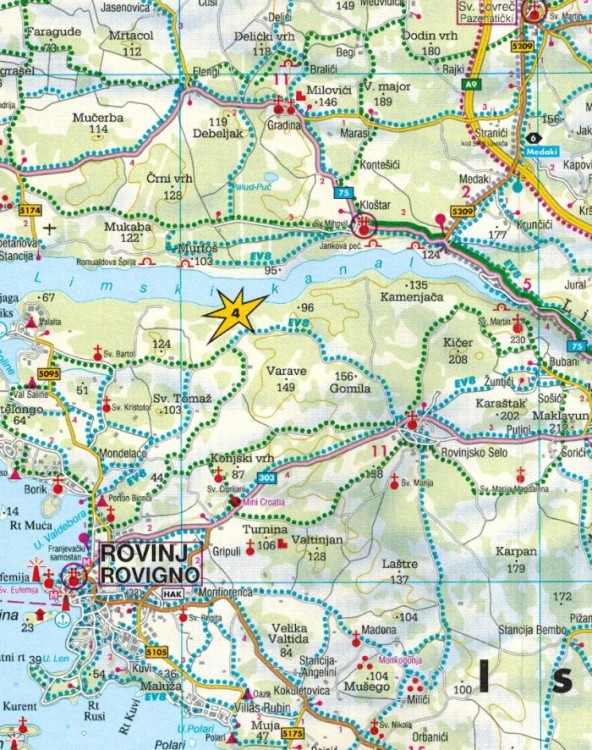 Istria. Mapa samochodowo-turystyczna / Plan miasta wydawnictwa Freytag & Berndt. Fragment 2
