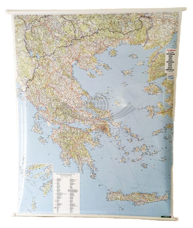 Grecja 1:700 000. Mapa ścienna drogowa wydawnictwa Freytag & Berndt