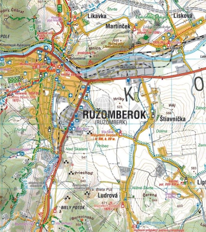 Tatry Niskie (Niżne) 1:50 000. Mapa turystyczna wydawnictwa Compass. Fragment 1